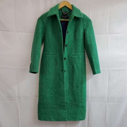 J.Crew Collection A-line Topcoat in Italian Wool-Bouclé Blend Sz 00 image number 1