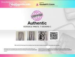 Authentic Versace Classic V2 Mens Gray Pants Size EUR 36 alternative image