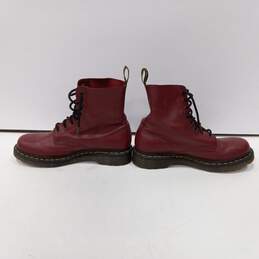 Dr. Martens Women's #1460 Pascal Burnt Red Lace-Up Boots Size 10 alternative image