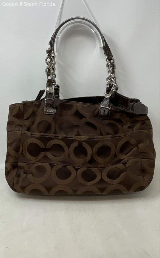 Coach Womens 14133 Brown Tribeca Signature Tote Handbag image number 2