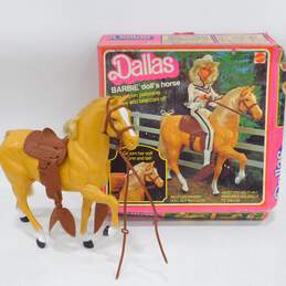 Vintage Dallas Barbie Doll's Horse w/ Saddle IOB