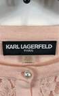 Karl Lagerfeld Pink Lace Cardigan - Size Small image number 4