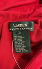 NWT Lauren Ralph Lauren Womens Red Sleeveless One Shoulder Maxi Dress Size M image number 3