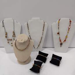 7 Pieces Of Gold-Tone Costume Jewelry