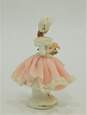 VNTG German Dresden Karl Klette Lace Porcelain Figurine 4.75 Inch Girl Flowers image number 2