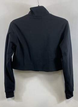 NWT Adidas Womens Black Long Sleeve Full Zip Cropped Track Jacket Size Small alternative image