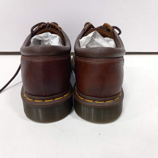 Dr Martens Brown Leather Shoes Size Men's 9 Women's 10 image number 2
