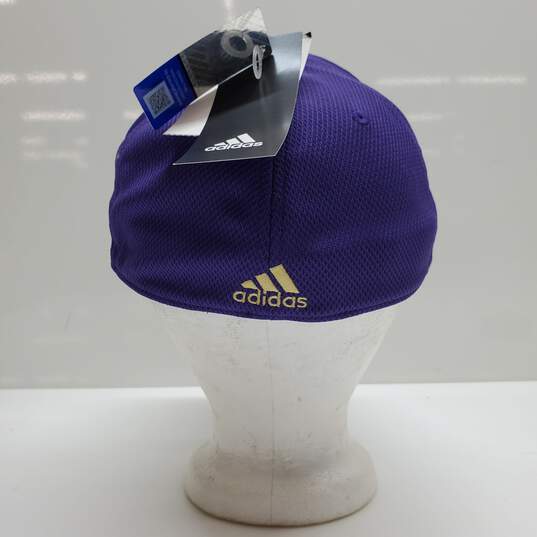 ADIDAS NCAA UW HUSKIES COACH STRETCH FLEX CAP SZ M/L NWT image number 3