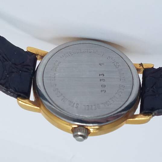 Grovana 3033-1 Gold Tone Vintage Swiss Watch image number 7
