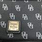 Dooney & Bourke Womens Wristlet Wallet Zipper Black Signature Print image number 5
