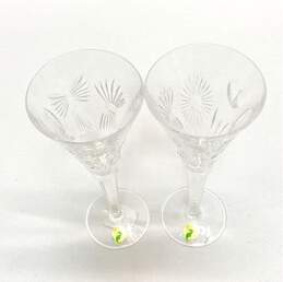 Waterford Crystal Glasses 2 Millennium Series Toast Flute Wine Glasses alternative image