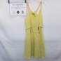AUTHENTICATED Balenciaga Yellow Silk Mini Dress Size 36 image number 1