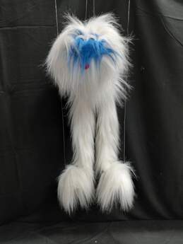 Vintage White Furry Animal Puppet Doll