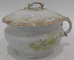 Antique W.H. Grindley & Co. England Fleur D'Or Chamber Pot w/ Lid