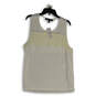NWT Womens White Round Neck Sleeveless Pullover Tank Top Size XL image number 1