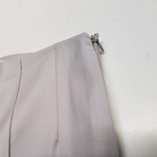 Womens Beige Pleated Front Side Zip Slit Hem Formal Dress Pants Size Small image number 4