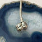 Designer Pandora 925 Sterling Silver Snake Chain Heart Shape Charm Bracelet image number 5