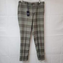 Original Penguin Women's Slip Cropped Smart Trousers in Black and White Check