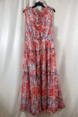 NWT Latiste Womens Multicolor Floral Ruffle Sleeveless V-Neck Maxi Dress Size 1X alternative image