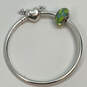 Designer Pandora S925 ALE Sterling Silver Barrel Clasp Heart Charm Bracelet image number 2