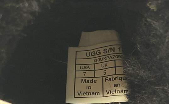 UGG Fluff Yeah Black Slip-On Slippers Women's Size 7 image number 8