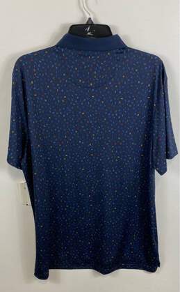 NWT Original Penguin Mens Blue Printed Collared Short Sleeve Polo Shirt Size L alternative image