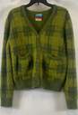 UNIF Women's Green Check Cardigan-L image number 1