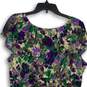 NWT Womens Multicolor Floral Scoop Neck Sleeveless Short Mini Dress Size XL image number 4