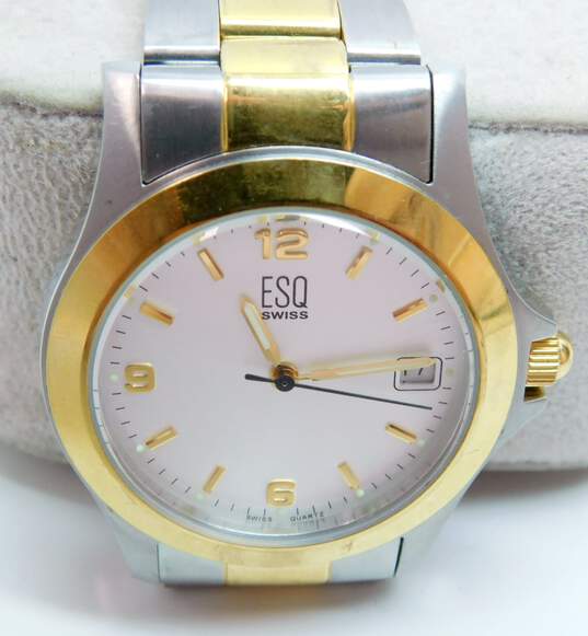 Esquire Swiss Two Tone Day Date Men's Watch 102.6g image number 4