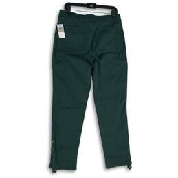 NWT Democracy Womens Green Flap Pocket High Rise Slim Fit Cargo Pants Size 12 alternative image