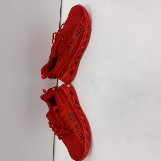 Men's Red Running Sneakers Sz 10.5 image number 4