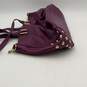 Juicy Couture Womens Purple Leather Double Handle Zipper Shoulder Handbag image number 3