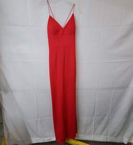 Adrianna Papell Women's Sleeveless Red Lola Jersey Slip Dress Size 10