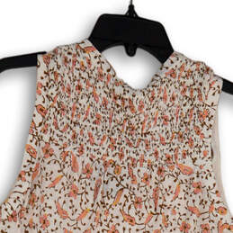 NWT Womens Multicolor Floral V-neck Sleeveless Pullover Blouse Top Size Sp alternative image