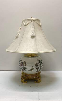 Porcelain Lamp Brass Base Portmeirion Botanic Design Table Top Lamp w/ Shade alternative image