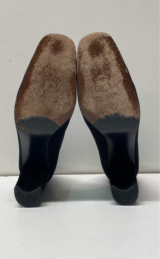 Stuart Weitzman Black Suede Pump Heels Shoes Size 8.5 AA image number 6