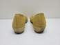 Keen Cortana Yellow Canvas Peep Toe Wedge Women's Shoes Size 7 image number 4