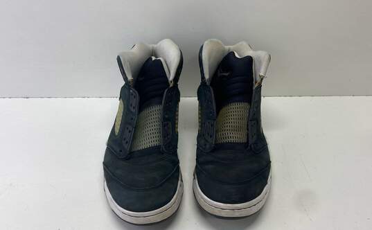 Air Jordan 136027-035 Retro 5 Black Sneakers Men's Size 11 image number 6