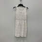 Womens White Sleeveless Floral Pullover Fashionable Sheath Dress Size 2 image number 1