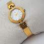 Esquire Watch Co 100129 MOP Crystal Gold Tone Bracelet Watch NOT RUNNING image number 4