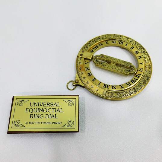 VNTG Franklin Mint Universal Equinoctial Ring Dial & Astronomical Astrolabe image number 4