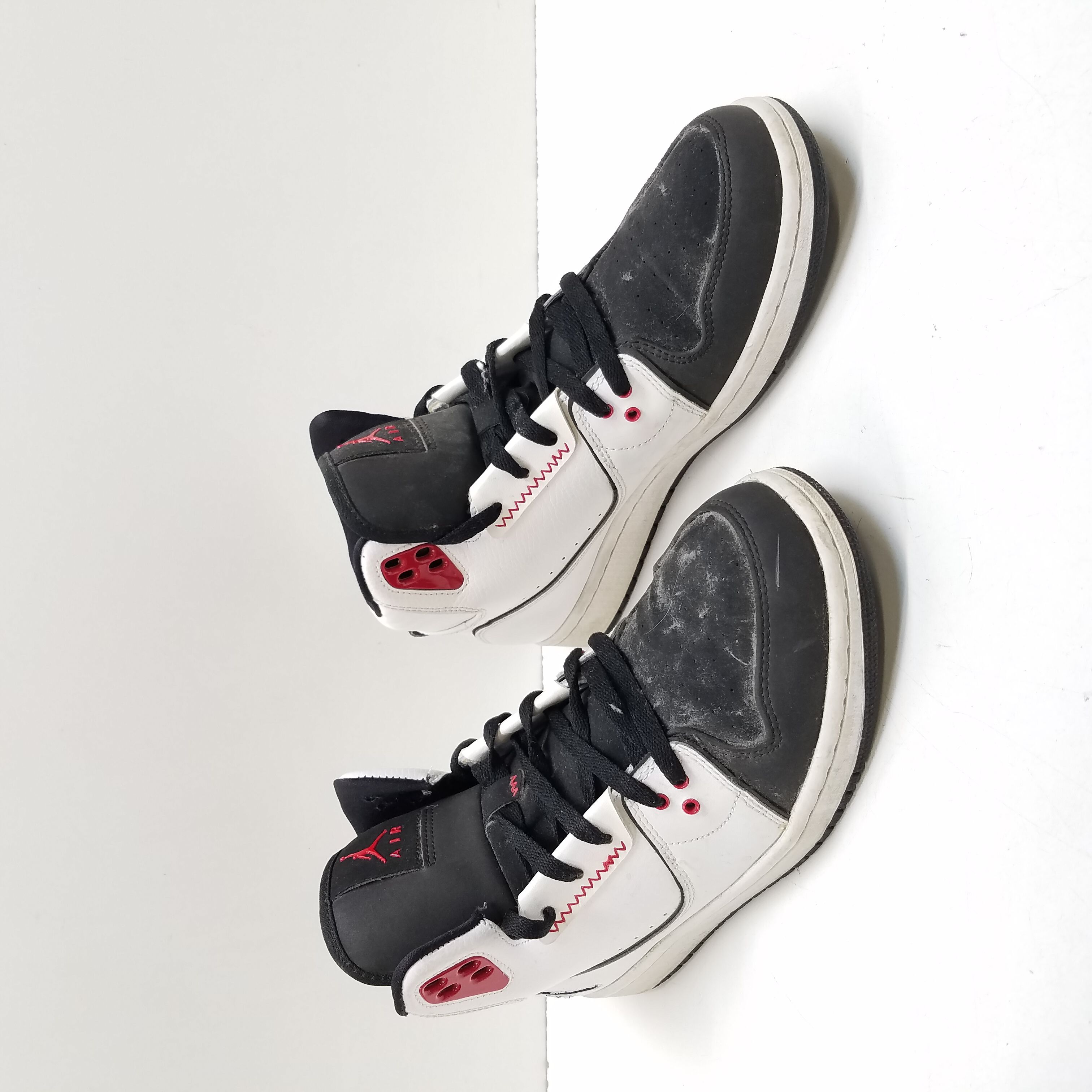 Nike Men's Air Jordan 1 Flight 2 Premium Sneaker White Black Size 9