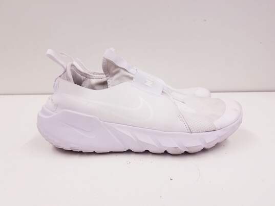 Nike Flex Runner 2 (GS) Athletic Shoes Triple White DJ6038-100 Size 6.5Y Women's Size 8 image number 2