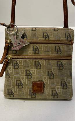 Dooney & Bourke DB Signature Canvas Double Zip Crossbody Bag