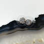 Designer Kendra Scott Silver-Tone Clear Stone Hexagon Nola Stud Earrings image number 1