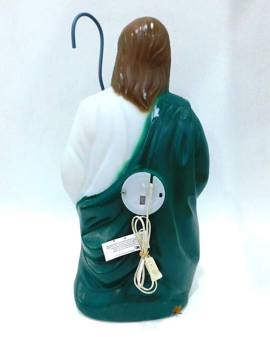 VTG General Foam Nativity Green Robe Shepherd 26" Lighted Christmas Blow Mold image number 4