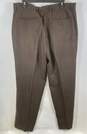 Tommy Bahama Mens Brown Silk Flat Front Straight Leg Dress Pants Size 36X30 image number 2