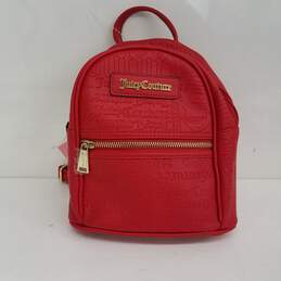 Juicy Couture Mini Red Backpack NWT