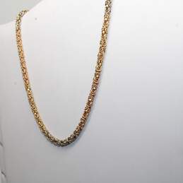 14K Multi-Tone Gold Chain Necklace 16"- 19.30g alternative image