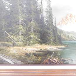 Westal Artist Signed Framed Landscape Oil Painting Walter Brightwell alternative image